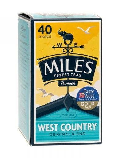 box of Miles Breakfast tea