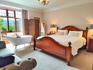 bedroom and privacy screen for bath